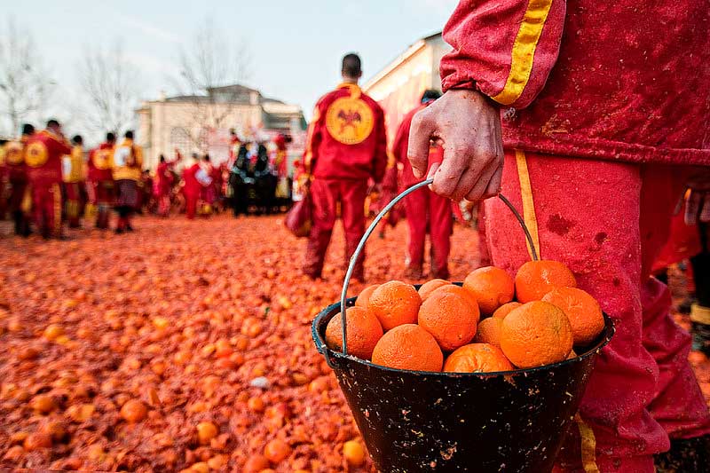 La Batalla de las Naranjas en Ivrea
